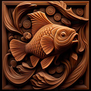 3D model st Farlovella fish (STL)